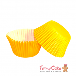 Capsulas Para Cupcake Amarillas 24ud Pastkolor