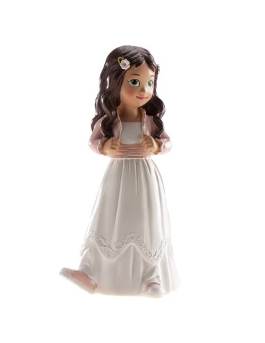 Figura para Tarta Comunión Niña Con Zapatillas Dekora