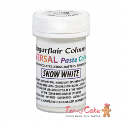 Colorante Pasta Snow White 22gr Sugarflair