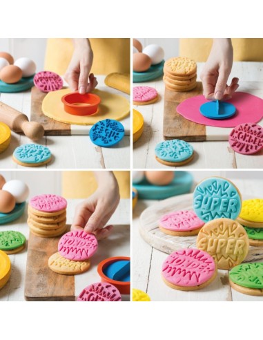 Juego de Marcador y Cortador de Galletas Super Wonder Decora