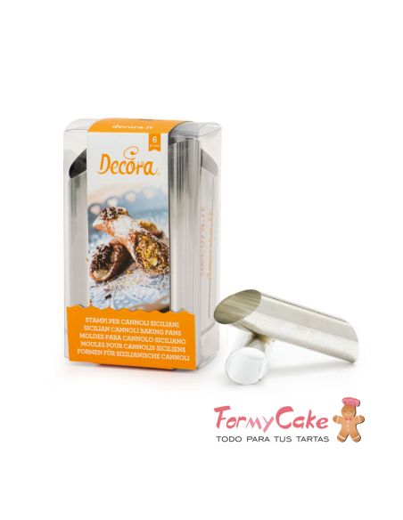 Molde Cannoli Siciliano 2x12cm Decora