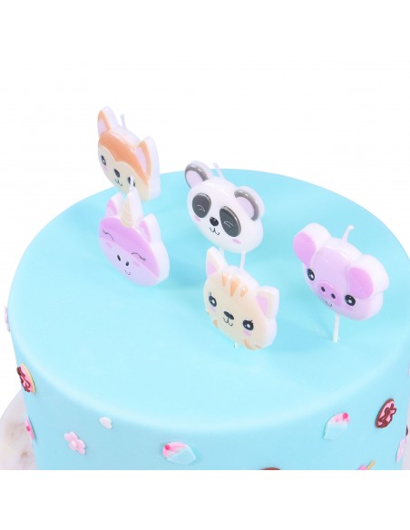 Velas Animalitos Kawaii 5ud PME