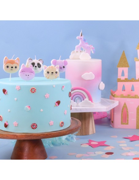 Velas Animalitos Kawaii 5ud PME