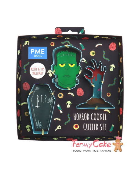 Set Cortadores Galletas De Terror 3ud PME