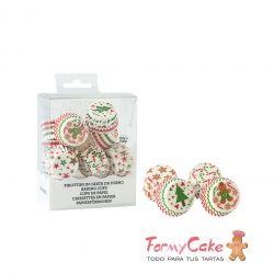 Minicápsulas Cupcakes Navidad 200uds Decora