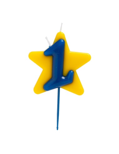 Vela Solidaria Doble Deseo Número 1 Dekora