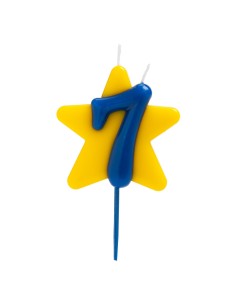 Vela Solidaria Doble Deseo Número 7 Dekora 2