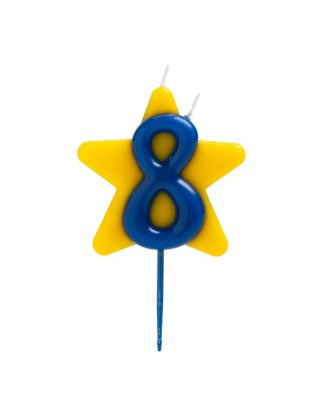 Vela Solidaria Doble Deseo Número 8 Dekora