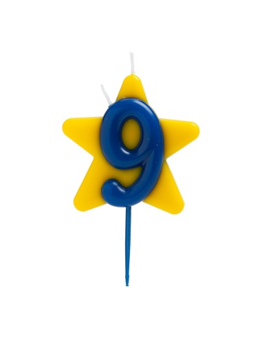 Vela Solidaria Doble Deseo Número 9 Dekora