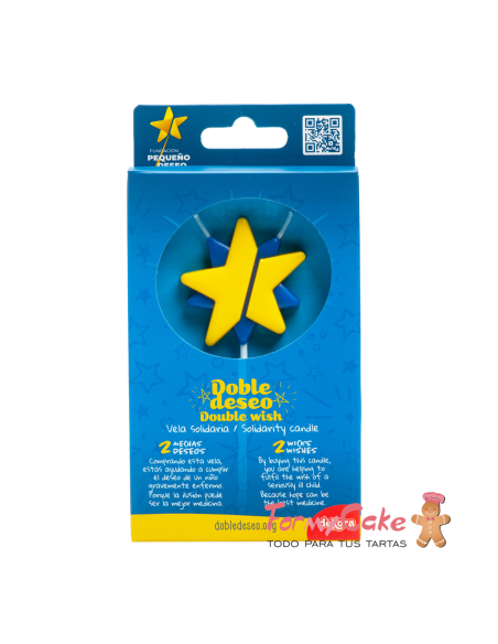 Vela Solidaria Doble Deseo premium Dekora