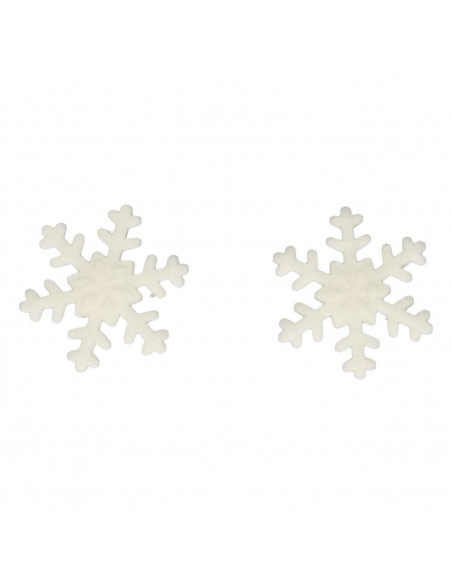 Copos De Nieve Blancos de Azúcar 12ud Funcakes