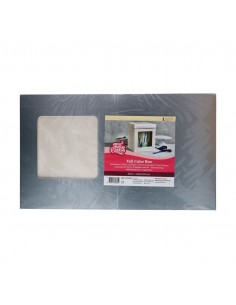 Caja Plateada Alta con Ventana 21x21x23,5cm Funcakes 2