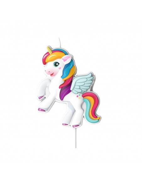 Vela Cumpleaños Unicornio Dekora