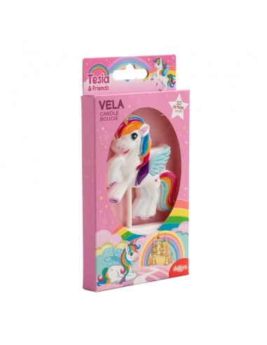 Vela Cumpleaños Unicornio Dekora
