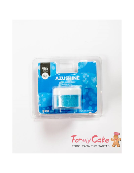 Purpurina Comestible En Polvo Azul 5gr Azushine