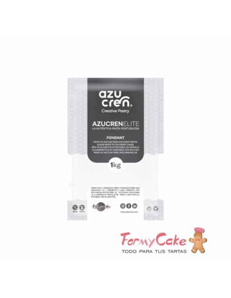Fondant  Blanco 1kg  (Sin Gluten) Azucren Elite