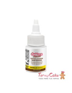 Colorante Líquido Amarillo Liposoluble 30ml Dekora