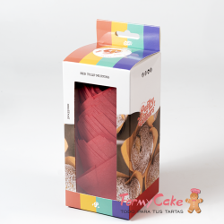 Tulipas Muffins Rojas 50ud Pastry Colours