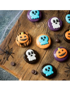 Decoración de Azúcar Calaveras y Calabazas Halloween 6ud... 2
