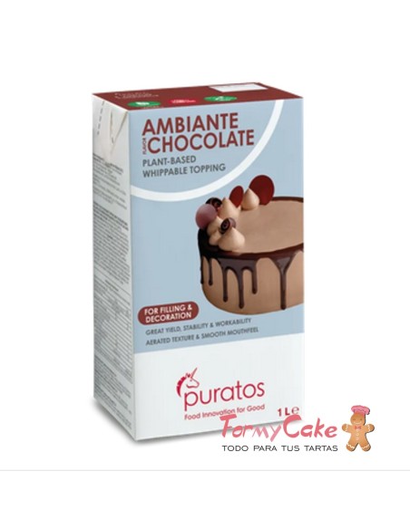 Ambiante Chocolate 1L - Nata Vegetal Sabor Chocolate | Puratos España