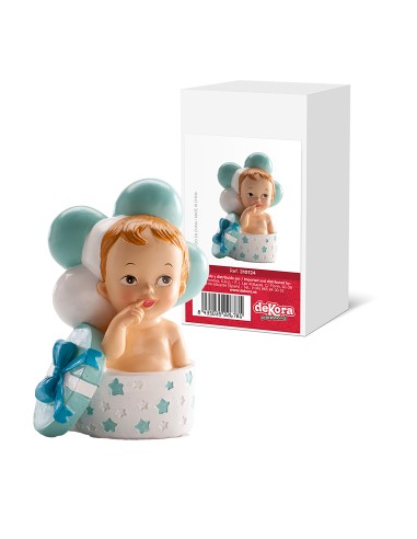 Figura para Tarta Bautizo Bebé Regalo Y Globos...