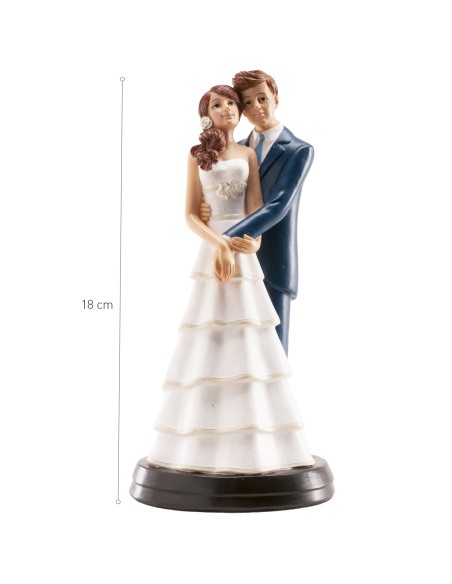 Figura para Tarta Boda "Laura y Álvaro" 18cm Dekora