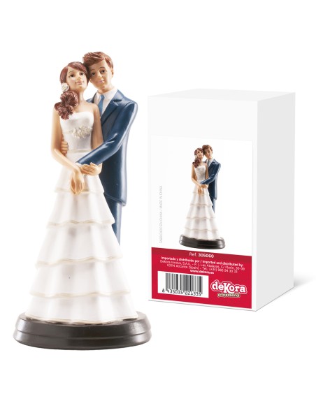 Figura para Tarta Boda "Laura y Álvaro" 18cm Dekora