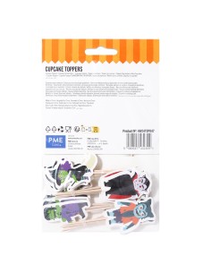 Toppers De Halloween Para Cupcakes 24uds PME 2