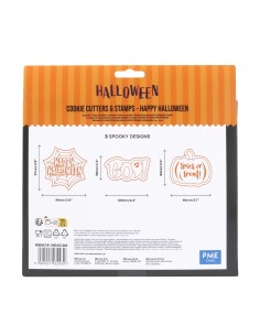 Set Cortadores Y Sellos De Galletas De Halloween 3ud PME 2