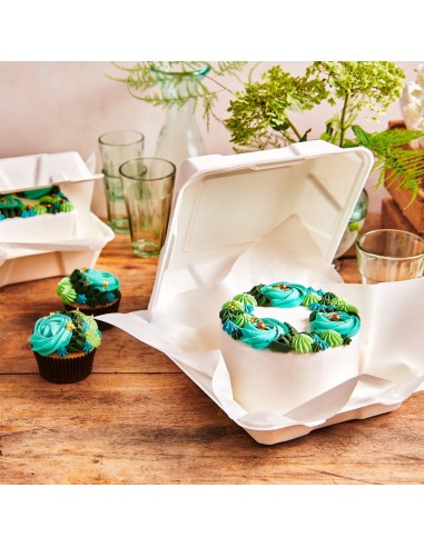 Caja Blanca Bento Cakes 15x15cm 10uds Funcakes