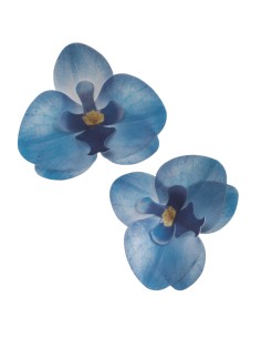 Orquideas De Oblea Color Azul 10uds Dekora 2