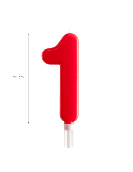 Vela Gigante Número 1 Dekora
