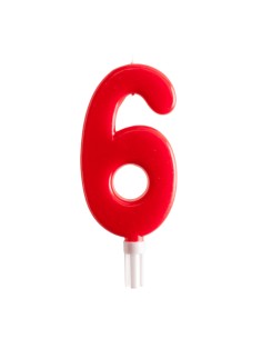 Vela Gigante Número 6 Dekora 2