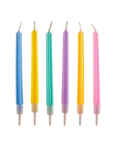 Velas para Tartas Con Forma De Columna 6ud Dekora 2
