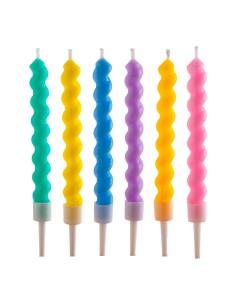 Velas para Tartas Twisted 6ud Dekora 2