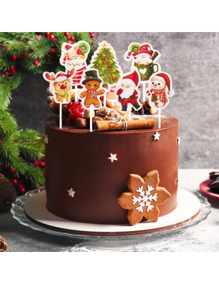 Toppers Motivos Navideños 16ud Dekora
