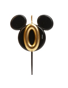 Vela Silueta Mickey Número 0 Dekora 2