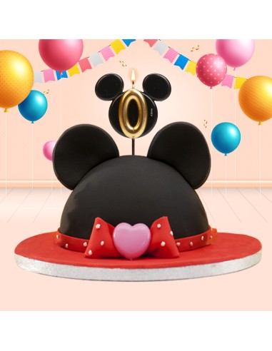 Vela Silueta Mickey Número 0 Dekora