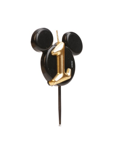 Vela Silueta Mickey Número 1 Dekora