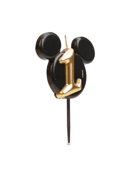 Vela Silueta Mickey Número 1 Dekora
