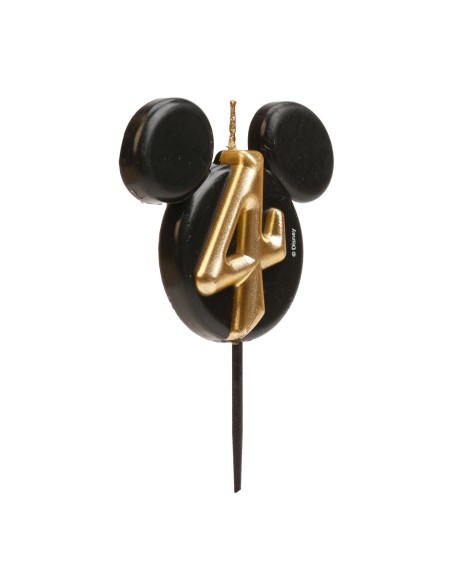 Vela Silueta Mickey Número 4 Dekora