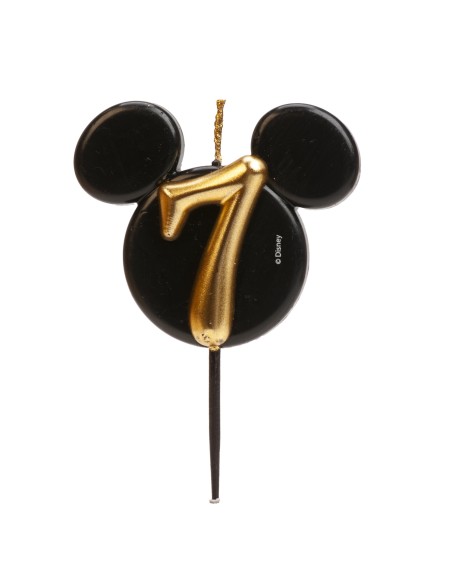 Vela Silueta Mickey Número 7 Dekora