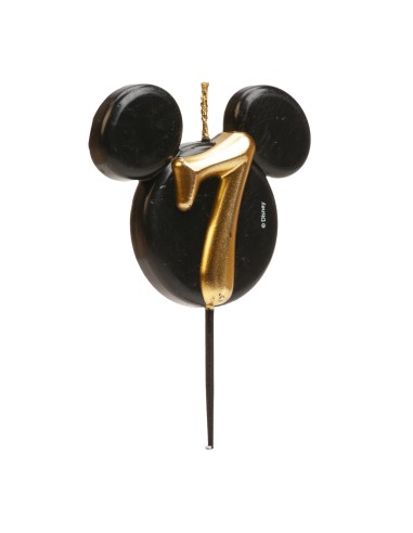Vela Silueta Mickey Número 7 Dekora