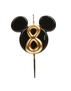 Vela Silueta Mickey Número 8 Dekora 2