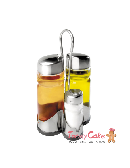 Set Vinagreras 4pcs Clásica Ibili