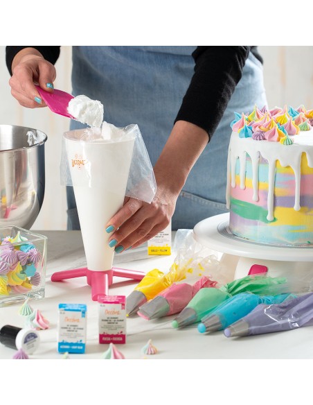 Set de Espátulas con Ángulo, Plástico, Magenta, 2 Ud. Decora