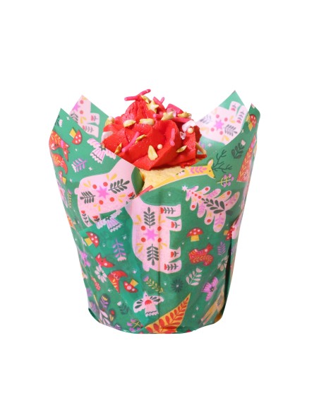 Cápsulas Muffins Navideñas Encantado 24ud PME