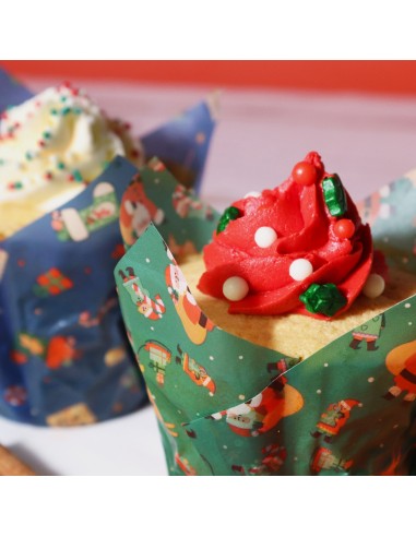 Cápsulas Muffins Navideñas Taller De Santa 24ud...