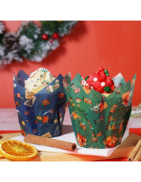 Cápsulas Muffins Navideñas Taller De Santa 24ud PME