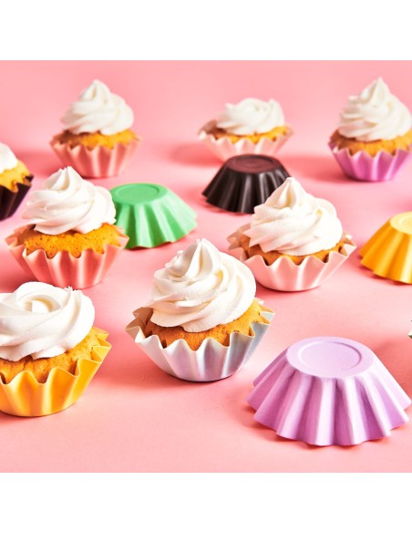Cápsulas para Hornear Bloom Blanco 48ud. Funcakes